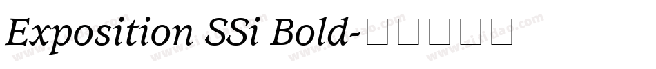 Exposition SSi Bold字体转换